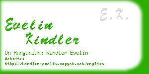 evelin kindler business card